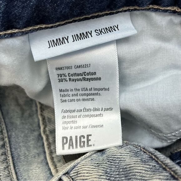Paige Jimmy Jimmy Skinny Jean Pearl Embellished 29 - Picture 7 of 7